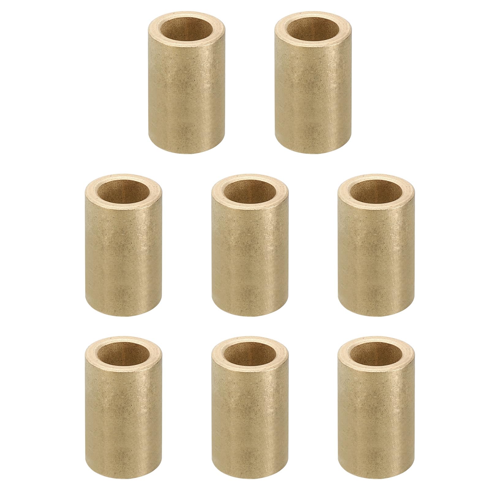 PATIKIL M8 Brass Spacers, 8 Pcs Metal Spacer Brass 8mm ID x 12mm OD x 20mm L Brass Spacers Screw Standoff for 5/16 Inch or M8 Screw