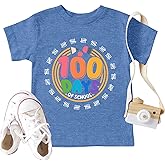 Ithalt Toddler Boys Girls 100 Days of School Shirt Kids Happy 100th Day of School Tshirt Kindergarten Tee Tops 4y-7y
