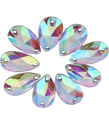 Strass A Coudre 18 X 13 Mm Crystal CH38 Teardrop Flat Back Sew On Beads For Crafts Boules Transparentes A Garnir 8cm