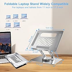 Yshnples Height Adjustable Laptop Stand for Desk