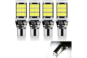 Anyhut 4 PCS 921 LED Reverse Lights, 6500K Super Bright T15 4014 45SMD Bulbs, CANBUS Error-Free 360° Lighting Brake Turn Signal Backup Lights, Universal Fit for Cars Trucks SUVs RVs (White)