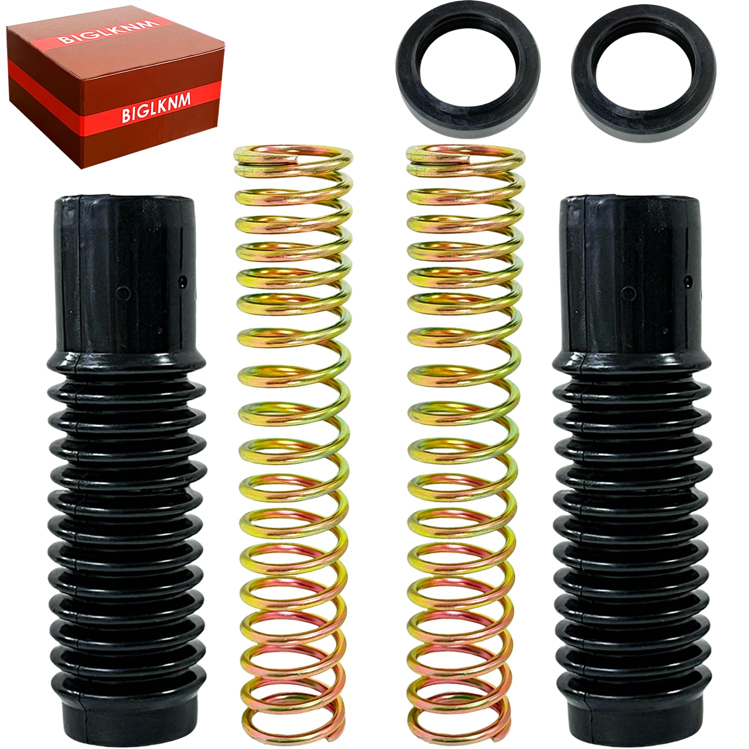 Photo 1 of **MISSING ASSEMBLY PIECES** BIGLKNM Front Fork Boot & Spring Seal Rebuild Kit Fit for CT90 Trail 90 CL125 CB125 CT90 CL90 CT90 OEM# 51611-459-880