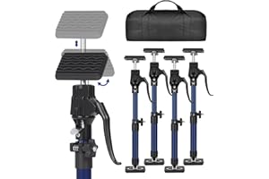 FEI-RONG FEIRONG Cabinet Jack 4 Pack - 154LBS Heavy Duty Telescoping Support Pole (15-23 Inch), Drywall/Crown Molding Install Tool, Quick-Lock Third Hand