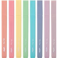 Mr. Pen- Aesthetic Cute Pastel Highlighters Set, 8 pcs, Chisel Tip, Candy Colors, No Bleed Bible Assorted Colors