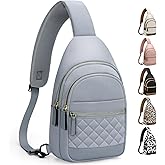 Capolo Sling Bag for Women Men Waterproof Crossbody Bags for Women Trendy Casual Fanny Pack with Convertible Shoulder Strap Chest Bag for Travel Hiking(Blue, Medium)