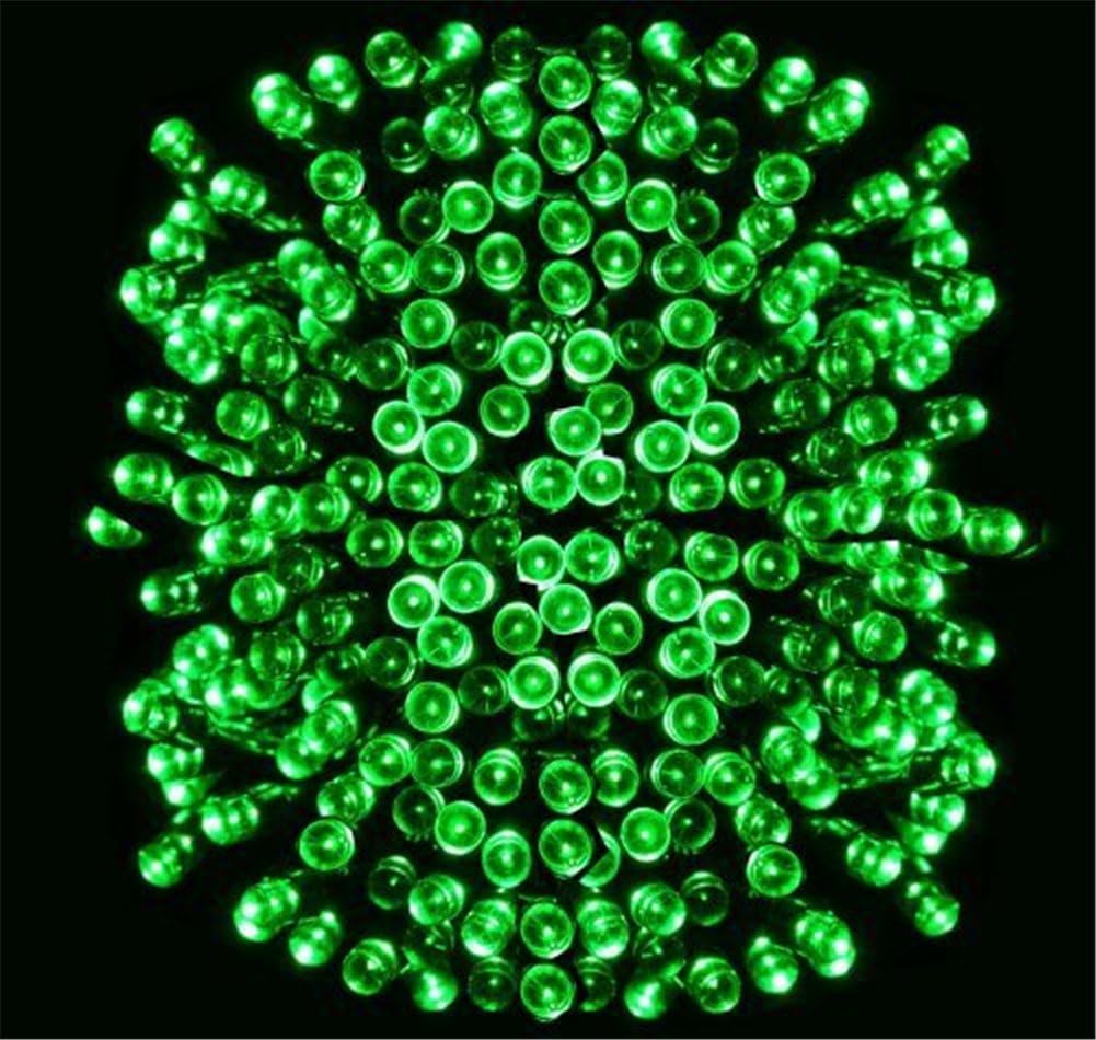 Green Solar Powered LED String Light, Ambiance Lighting,Solar Fairy String Lights for Outdoor, Gardens, Homes, Christmas Party (Green, 100 LEDs)