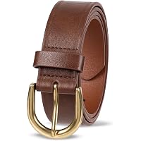 CTM Womens 1 3/8 Inch Wide Basic Bridle Belt, Small, Brown  display picture 1