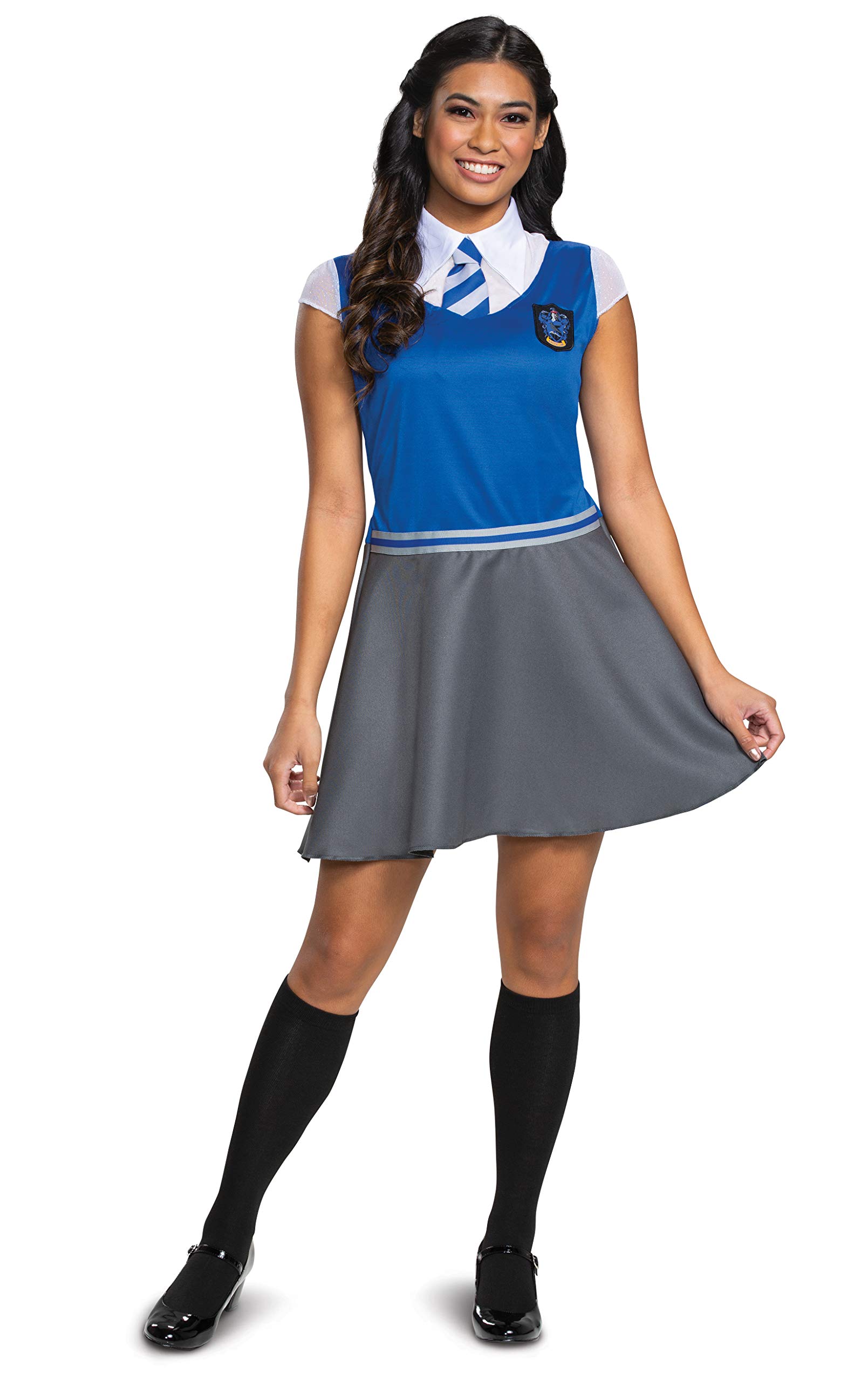 Disguise 108099F Dress Ravenclaw Adult Sized Costumes, Blue & Gray