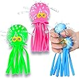 ArtCreativity Octopus Water Balls, Set of 3, Rubber Kids’ Bath Toys, Sensory Stress Relief Pool Toys for Kids, Cute Goodie Bag Fillers for Boys and Girls, Pink, Blue and Green