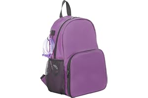 FEWENER Feeding Tube Backpack for Feeding Tube G Tube J Tube GJ Tube Backpack - 15.8 Inch Gtube Feeding Backpack Modified Enteral Feeding Pump Backpack for Teenagers/Adults (Purple, Big)