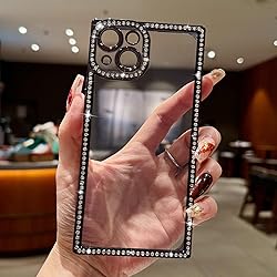 ROSEHUI Clear Glitter Phone Case for iPhone