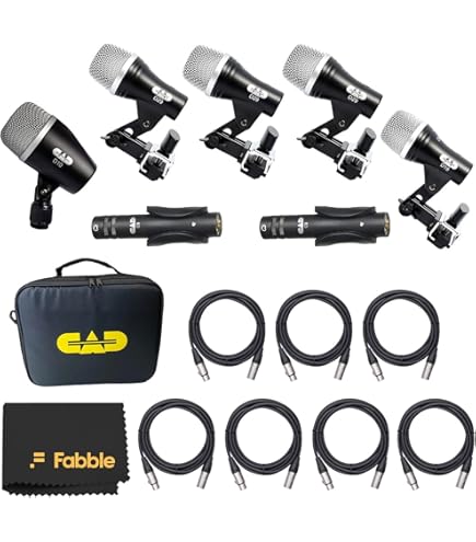 Amazon.com: CAD Audio STAGE7 7-piece Drum Microphone Pack - (3