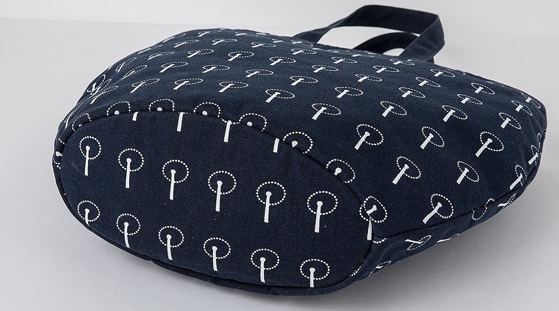 サリー・スコット Special Bag Book Navy：7/5発売【ムック本付録】総柄トートバッグ(ネイビー) 楕円のマチ