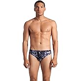 Arena Mens Arena Performance Men's Crackle Swim Briefs Athletic Swimwear Professional Swimsuit