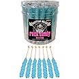 Buffalo Bills Cotton Candy (Light Blue) Rock Candy On A Stick (36-ct tub rock candy crystal sticks)