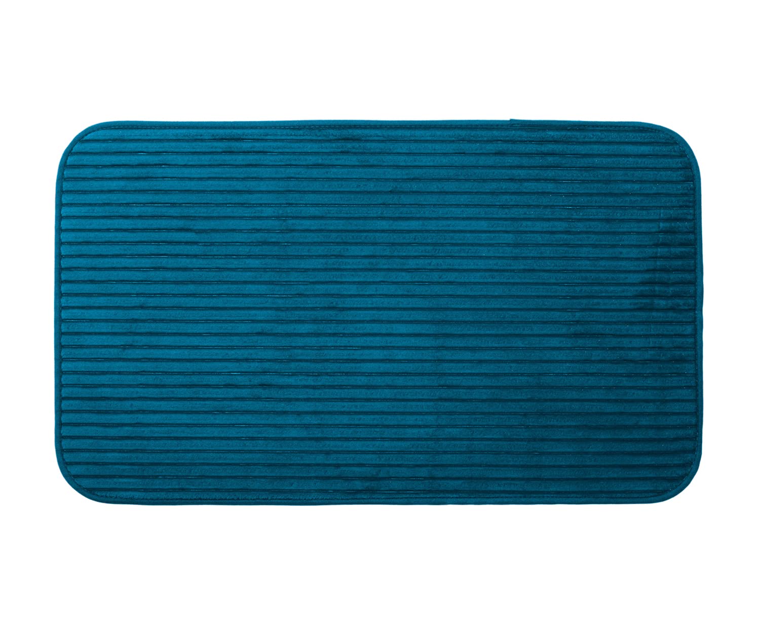 Gözze - Non-Slip Soft Bath Mat, 100% Polyester, 50 x 70 cm - Petrol