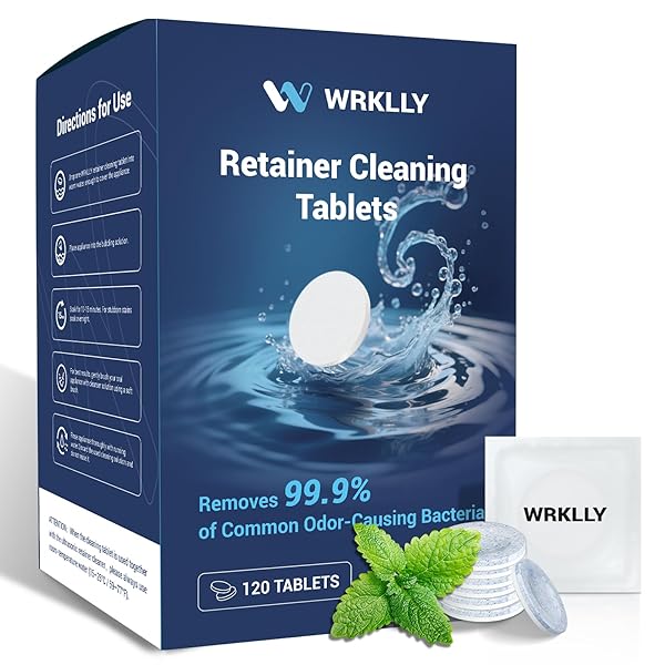 RETAINER CLEANER TABLETS (120 PCS), DENTURE CLEANING TABLETS...
