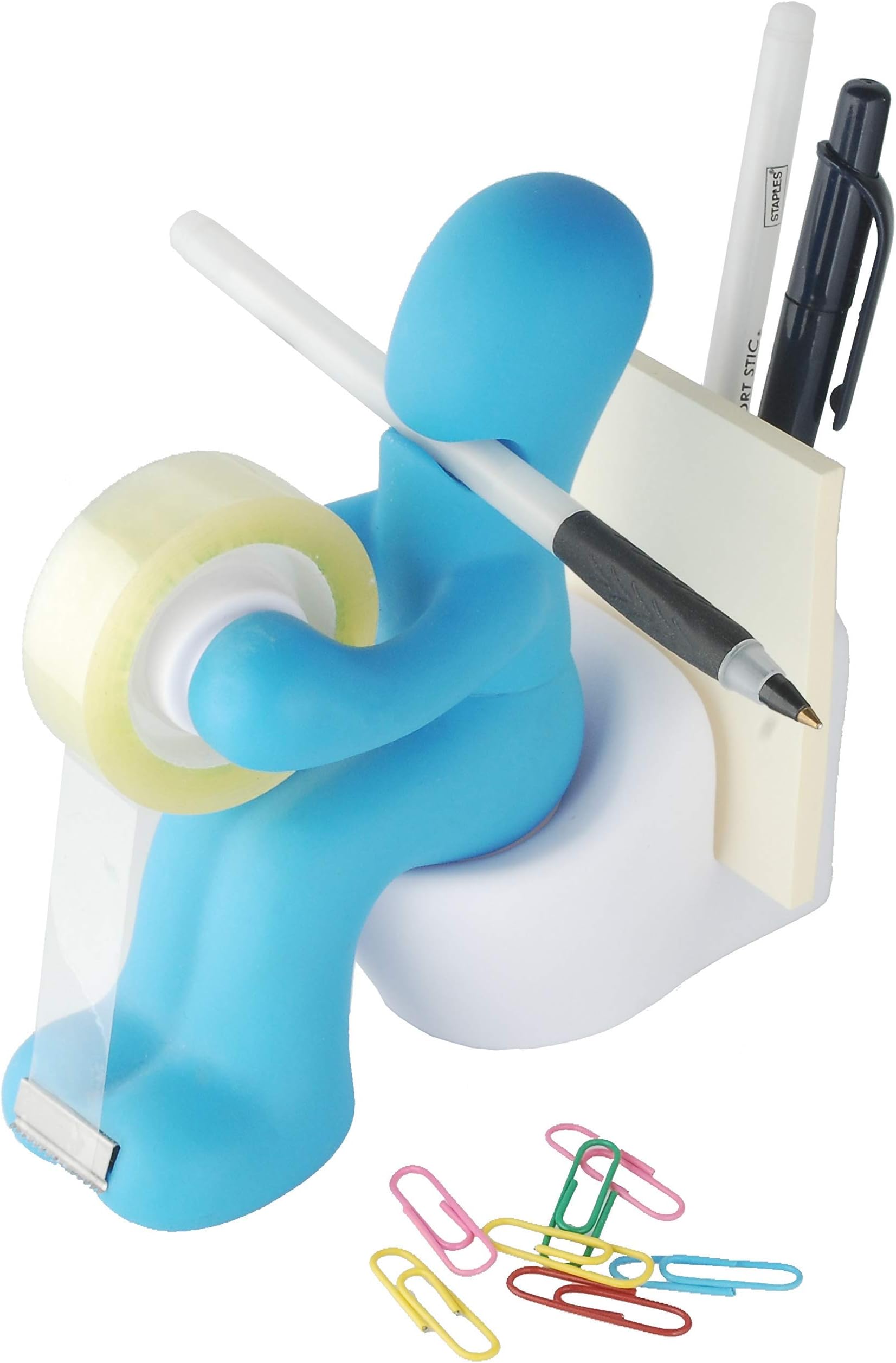 Tech Tools Supply Station Tape Dispenser, Paper Clip Holderm And Pen Holder With Memo Card Holder (Ss-2000)