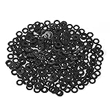 HELIFOUNER 500 Pieces M3 Flat Washers, Black Zinc