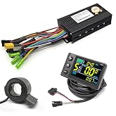 JOCHEN Ebike 36V/48V/52V 30A/40A/45A Brushless Controller Mini Color LCD S866 Display for Electric Bicycle Scooter Mountain Bike Parts