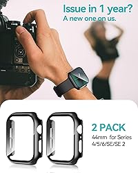 Smiling 2 Pack Case Built in Tempered Glass Screen