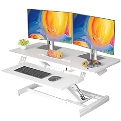 JOY worker Standing Desk Converter, 35" Wide Height