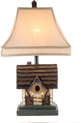 Bird-House Rustic Cabin Table Lamp - Birdhouse Lamp - Amazon.com