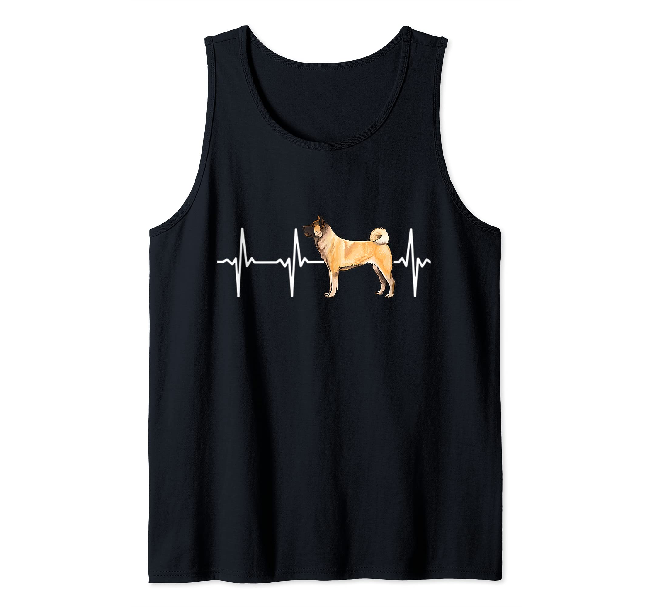Akita Heartbeat Love My Dog Tank Top