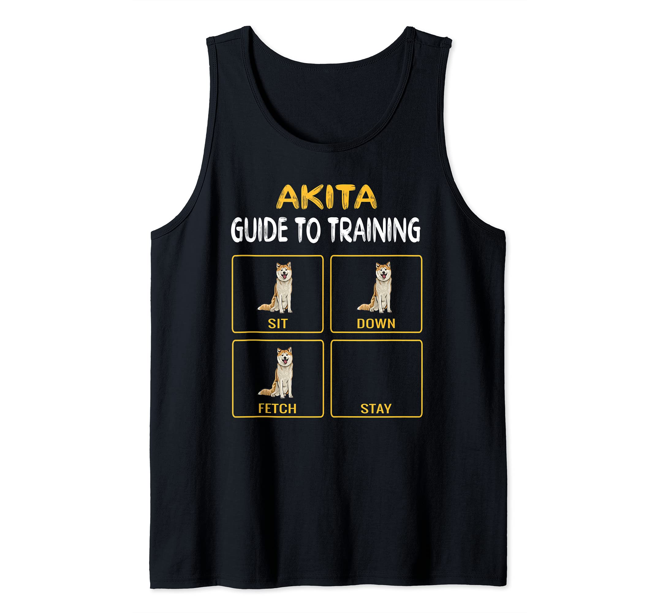 Funny Akita Guide To Training Dog Obedience Trainer Tank Top