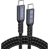 USB C to USB C Data Transfer Cable 6Ft, USBC 3.2 Gen 2 20Gbps/4K Video/100W | Type C High Speed Transfer Video Display Fast Charging Full Function Cord for Macbook Phone Monitor External SSD Hub