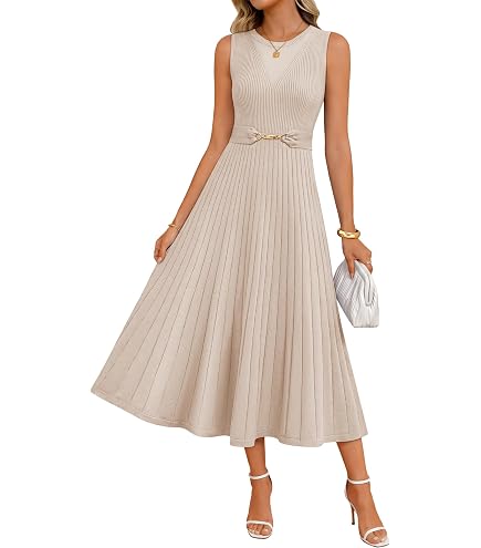 Adrianna Papell Women's Sleeveless Tea Length Dress, Ivory, 14 : Clothing, Shoes & Jewelry