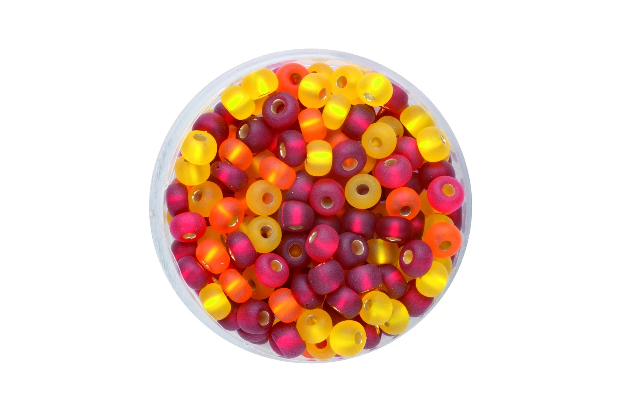 Glorex Rocailles Mix 4.5 mm 17 g, Glass, Assorted Colors, 4 x 4 x 1.5 cm