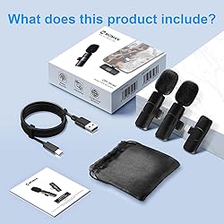Moman Wireless Lavalier Microphone for iPhone, 2