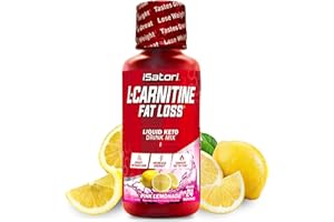 iSatori L-Carnitine 1500, Liquid L-Carnitine with Acetyl L-Carnitine, L-Carnitine L-Tartrate, Stimulant Free Pre Workout, No Calories, Sugar, Gluten, Keto-Friendly, Pink Lemonade (24 Servings)
