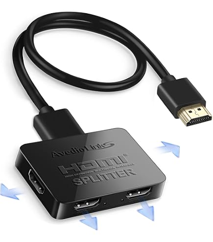 Amazon.com: avedio links 8K HDMI Splitter 1 in 2 Out w/ 4ft 8K