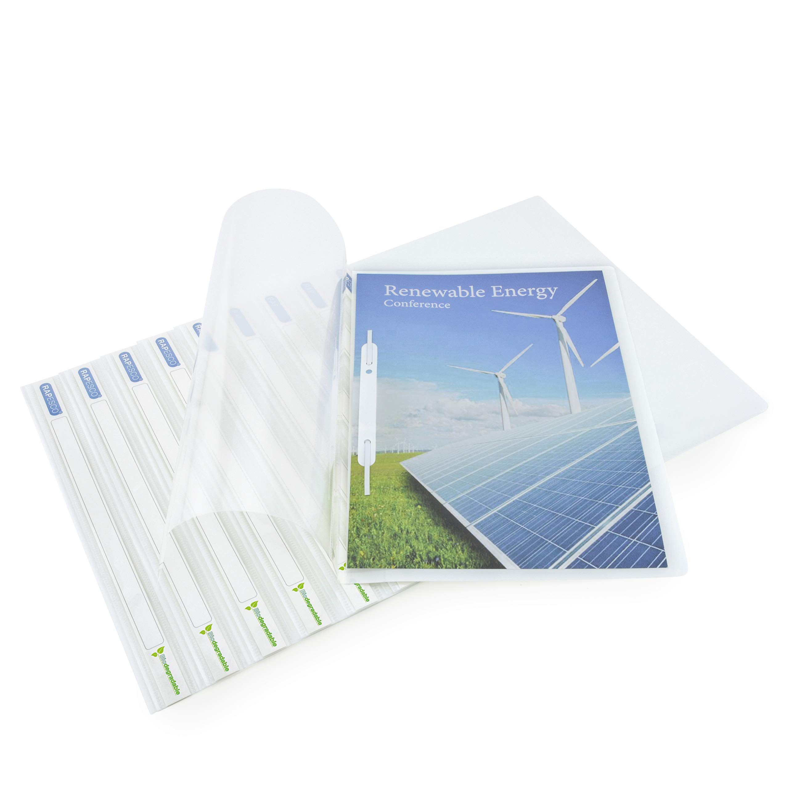 Rapesco 1591 ECO Report File, A4, White, Pack of 10