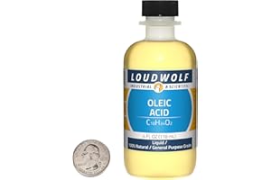 Loudwolf Oleic Acid / 4 Fluid Ounce Bottle / 100% Natural General Purpose Grade/Liquid