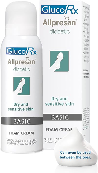 GlucoRx Allpresan Diabetic Foot Foam Cream Basic 125ml