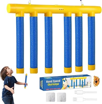 Jastown Catching Sticks Game - Reaction Training Toy, 3 Speeds, Kids & Adults