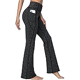 Ewedoos Fleece Lined Pants Women Thermal Yoga Pants with Pockets High Waist Warm Pants Winter Flare Leggings for Women