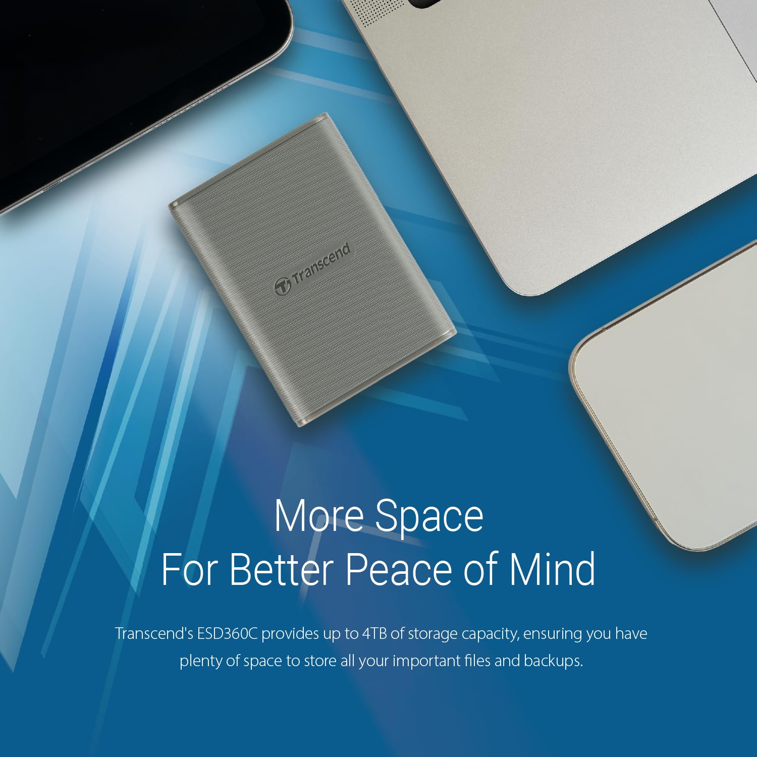 Transcend 2TB External SSD, USB 3.2 Gen 2 (20Gbps), Up to 2,000MB/s, Portable SSD with 2-in-1 USB-C Cable, for Steam Deck, ROG Ally, MSI Claw, Windows&Mac, iPhone, iPad, Android, PS5, Xbox, Smart TV