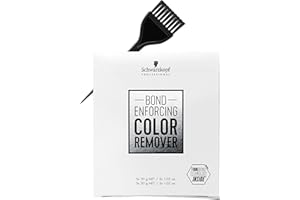 SCHWARZKOPF Schwarzköpf Professional Bond Enforcing Color Remover - 5 Count (w/ Sleekshop Stinaface Tint Brush) Haircolor Dye Hair Color Reduction Remove (5 x 1.05 oz)