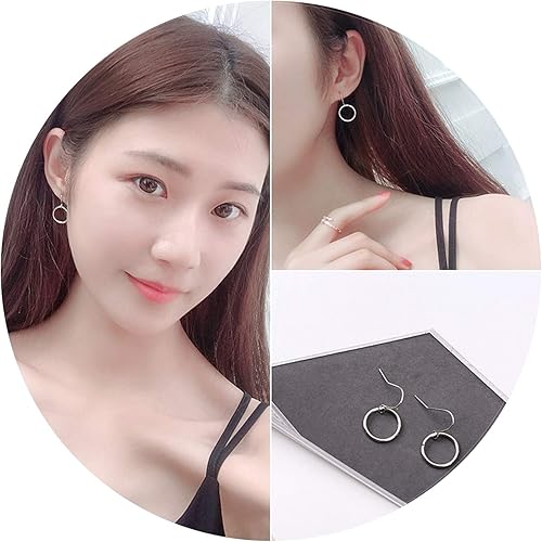 Amazon 春と夏のキラキライヤリングイヤリング超妖精の顔薄めイヤリング レッド19気質のシンプルな耳のおしゃれが値下がりしま 13 シルバー小丸 ジュエリー 通販