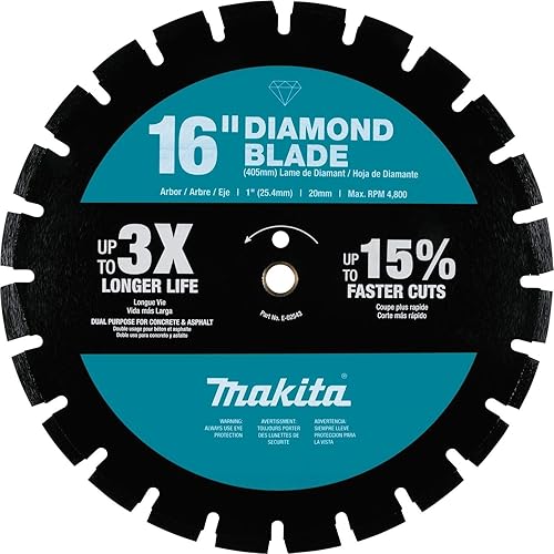 Makita E-02543 16" Diamond Blade, Segmented, Dual Purpose