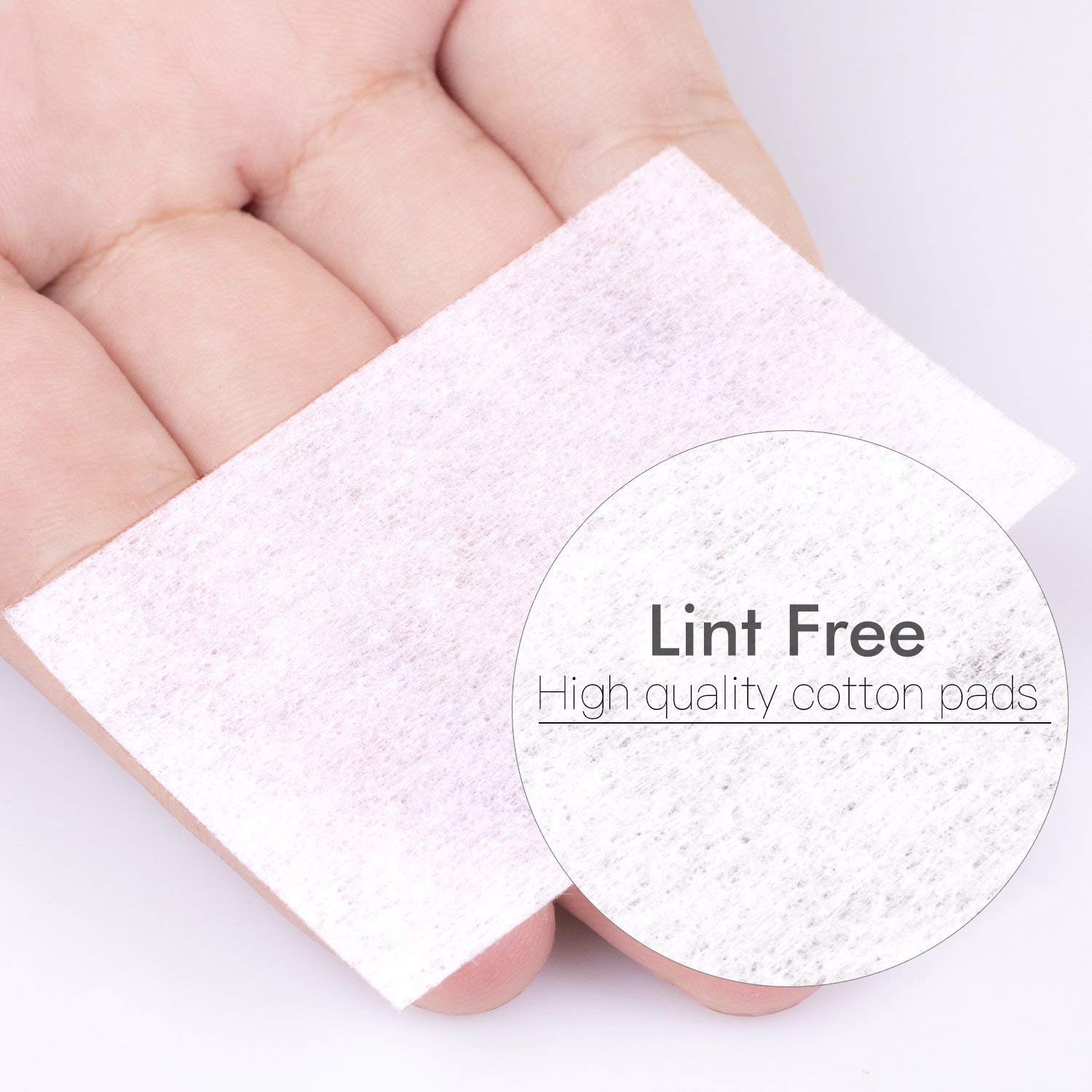 BTArtbox Gel Nail Polish Remover Set 1000PCS Lint Free Nail Wipes Cotton Pads With 1PCS Push Down Pump Dispenser Bottle for Professional Soak Off Gel Polish Remover Acrylic Nail Remover : Beauty