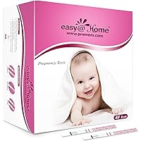 Easy@Home Early Pregnancy Tests: 40 Pack - Easy to Use & Early Detection at Home Pregnancy Strips - Fertility Tests
