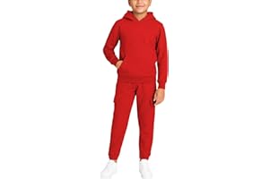 Quad Seven Boys Sweat Suit Set - 2 Piece Soft Fleece Pullover Hoodies and Athletic Cargo Jogger Sweatpants for Boys (5-18)