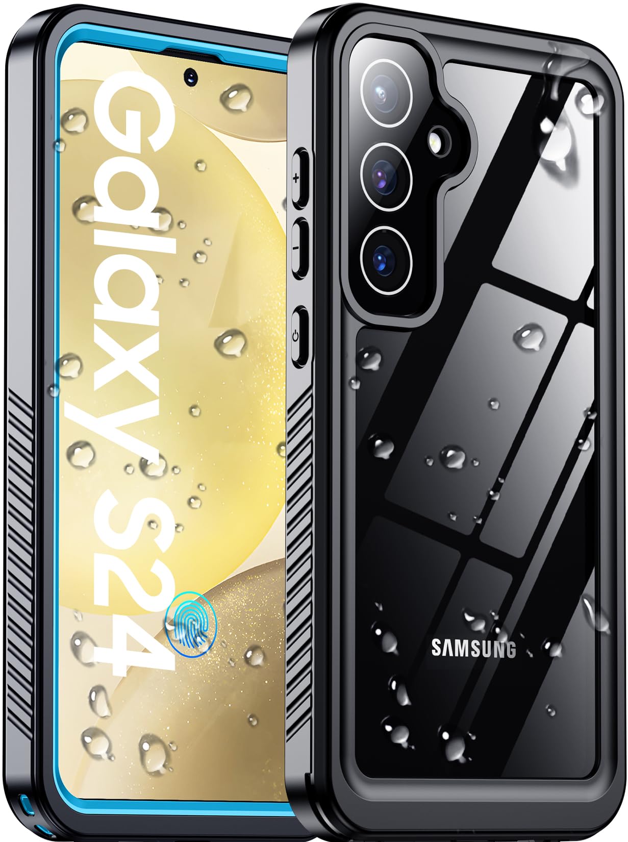 Photo 1 of 2025 New for Samsung Galaxy S24 Case Waterproof, [Military Grade Shockproof][Built-in Screen Protector & Glass Camera Protector][IP68 Underwater][Dustproof][Dropproof] Full Body Phone Case 6.1"