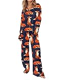 SHESHOW Button Up Pajamas for Women Long Sleeve