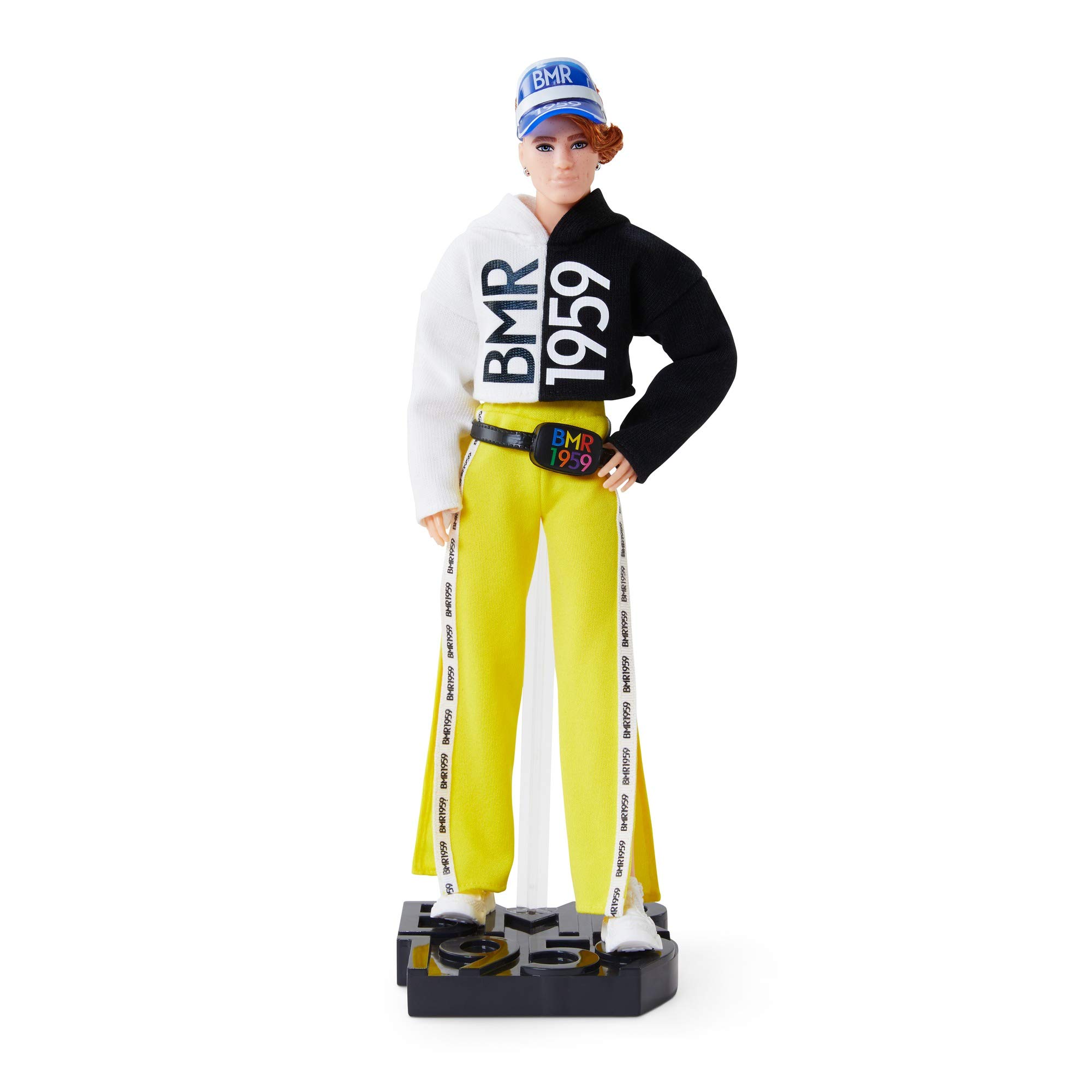 Barbie BMR1959 Doll Split Colour Hoodie, Track Pants & Visor